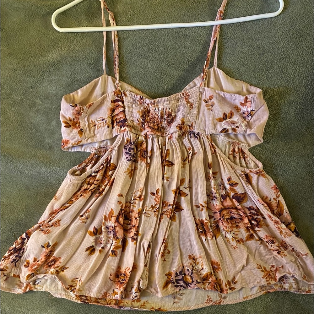Pink floral camisole